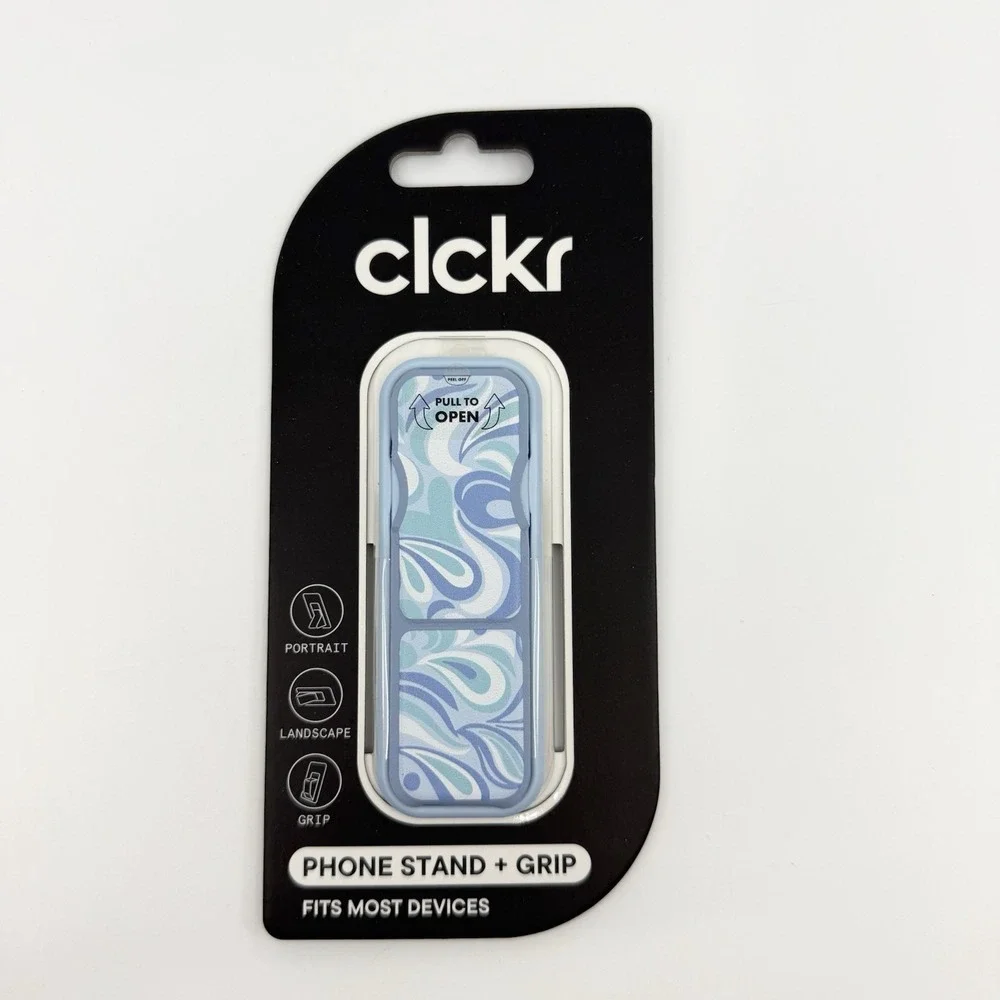 CLCKR Cell Phone Ring Holder Finger Stand, Phone Kickstand iPhone Compatible NEW - Picture 1 of 2